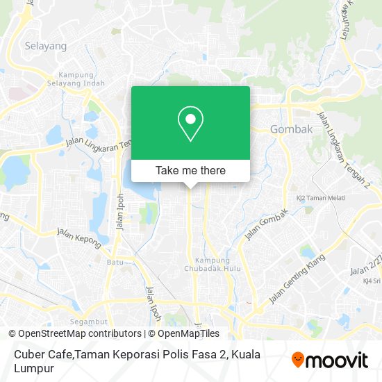 Cuber Cafe,Taman Keporasi Polis Fasa 2 map