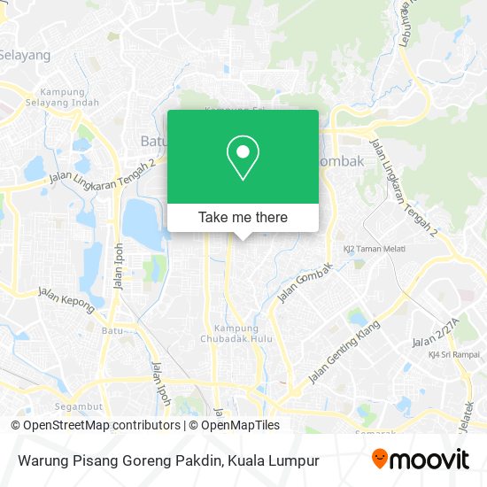 Warung Pisang Goreng Pakdin map