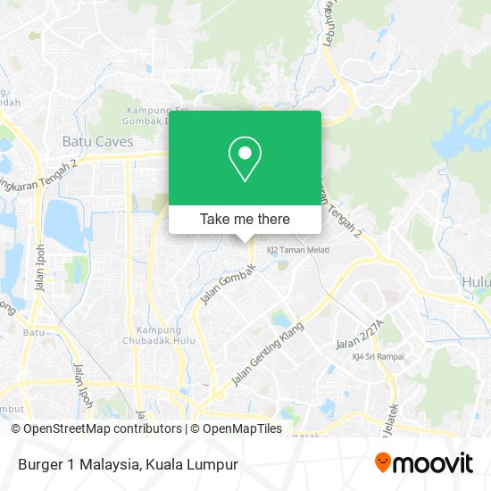 Peta Burger 1 Malaysia