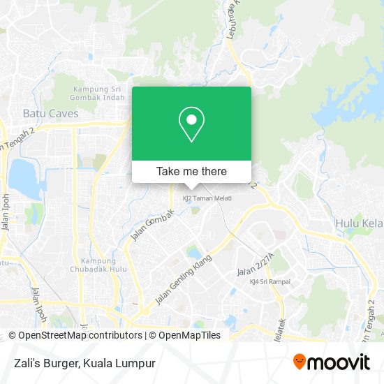 Zali's Burger map