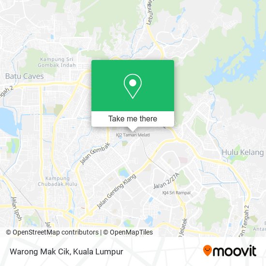 Warong Mak Cik map