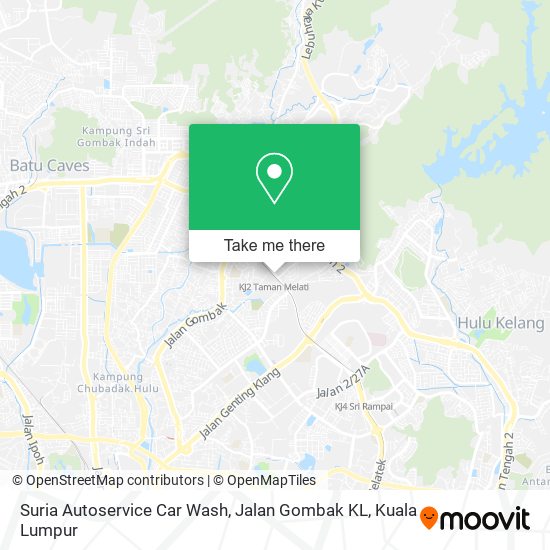 Peta Suria Autoservice Car Wash, Jalan Gombak KL