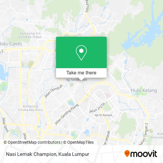 Nasi Lemak Champion map