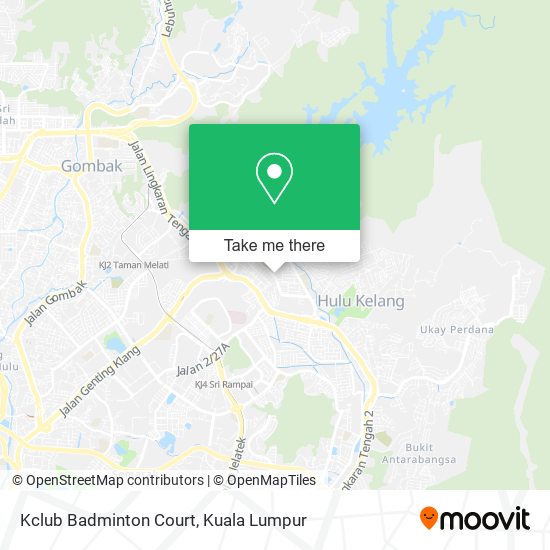 Kclub Badminton Court map