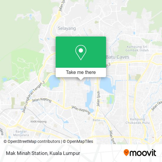 Mak Minah Station map