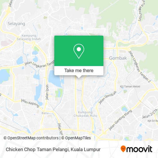 Peta Chicken Chop Taman Pelangi