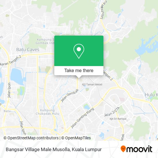 Peta Bangsar Village Male Musolla