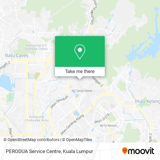 PERODUA Service Centre map