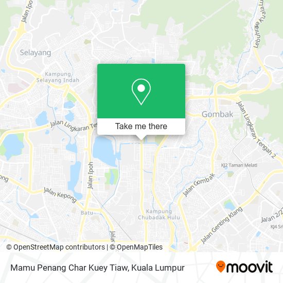 Peta Mamu Penang Char Kuey Tiaw