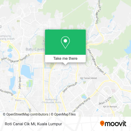Roti Canai Cik Mi map