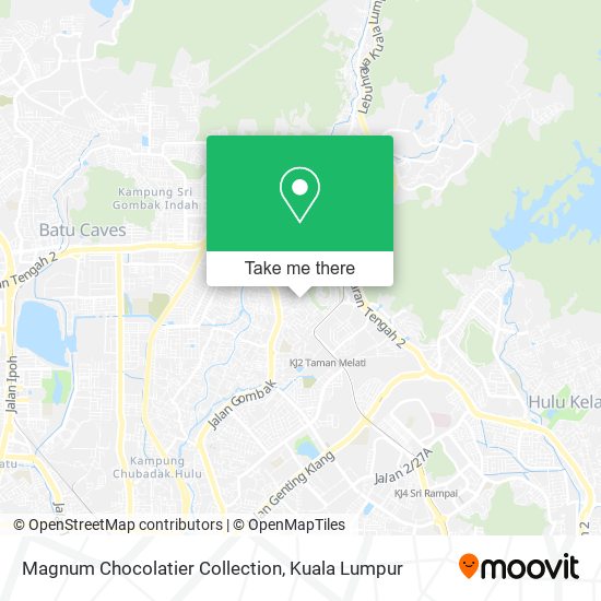 Magnum Chocolatier Collection map