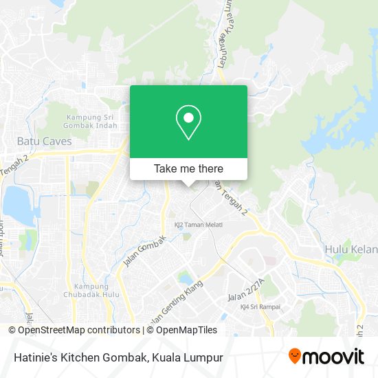 Hatinie's Kitchen Gombak map