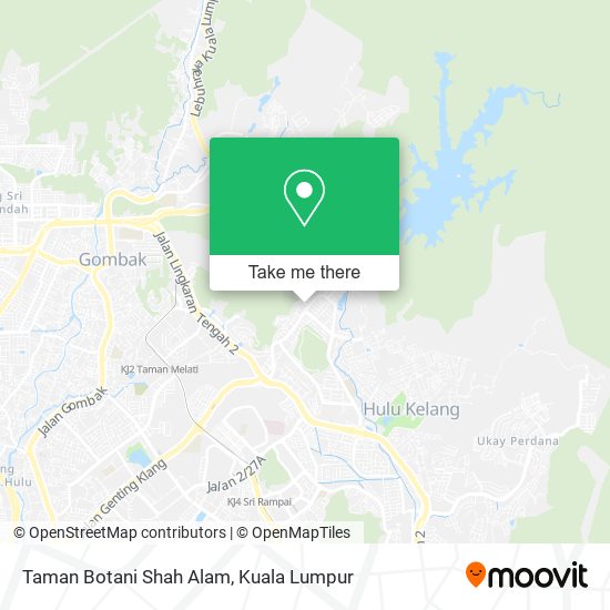 Taman Botani Shah Alam map