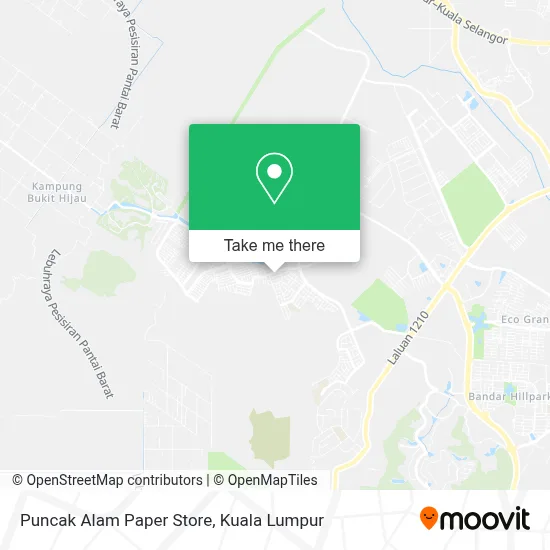 Puncak Alam Paper Store map