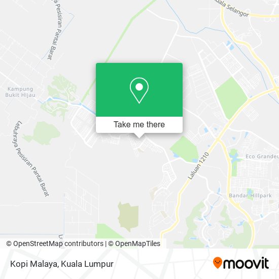 Kopi Malaya map