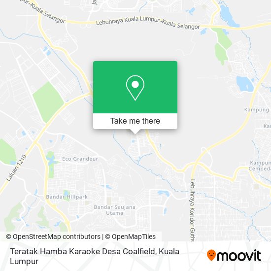 Peta Teratak Hamba Karaoke Desa Coalfield