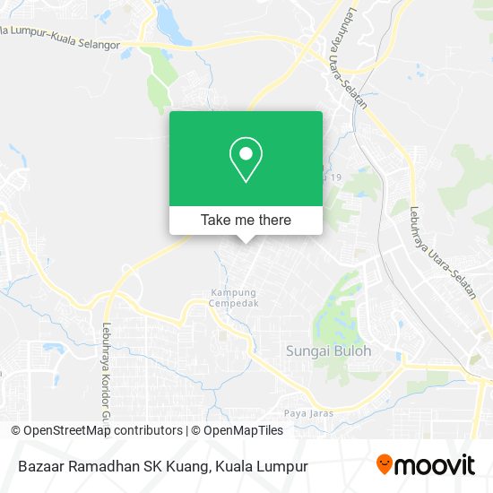 Bazaar Ramadhan SK Kuang map