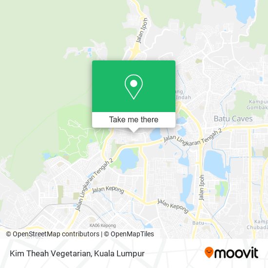 Kim Theah Vegetarian map