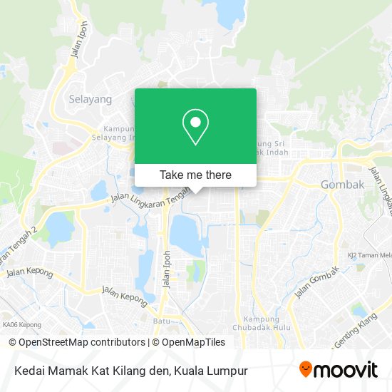 Kedai Mamak Kat Kilang den map