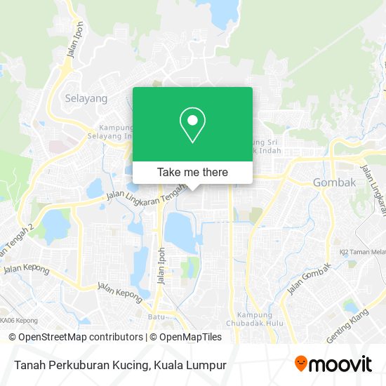 Tanah Perkuburan Kucing map