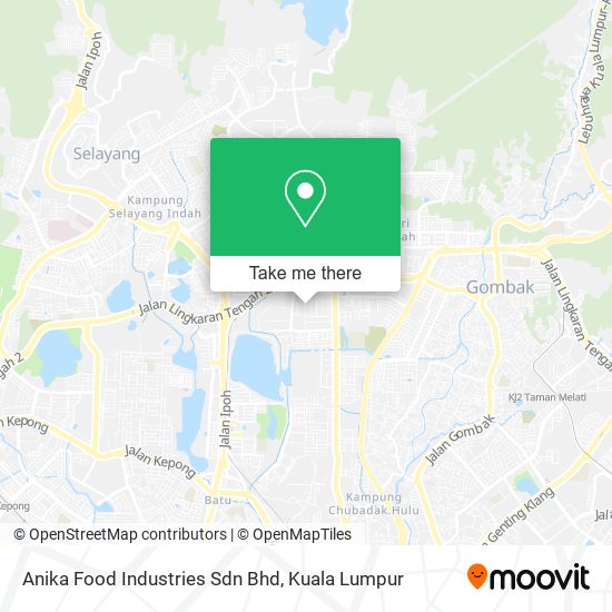 Peta Anika Food Industries Sdn Bhd