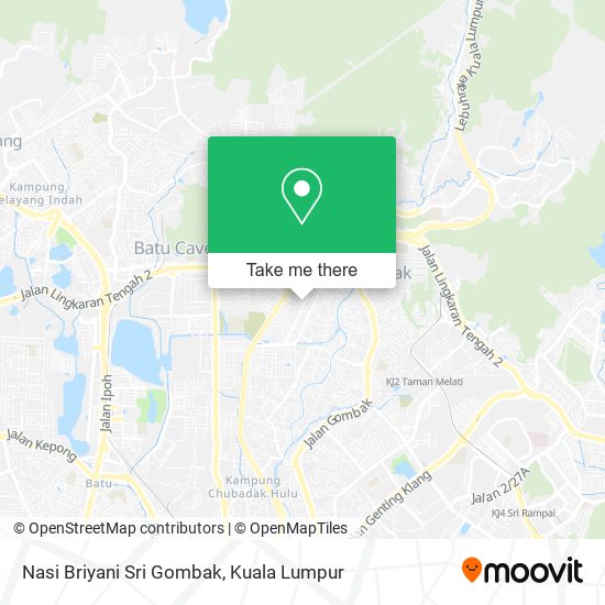 Peta Nasi Briyani Sri Gombak