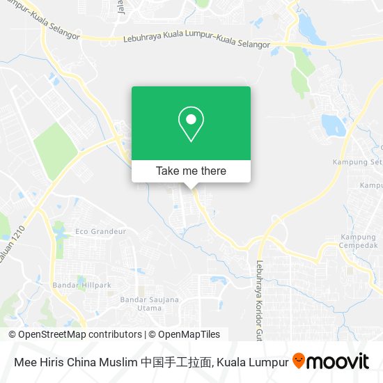 Mee Hiris China Muslim 中国手工拉面 map