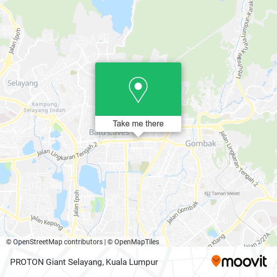 PROTON Giant Selayang map