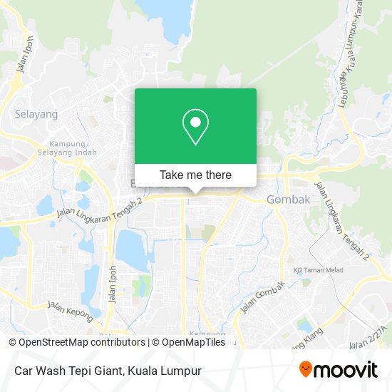 Car Wash Tepi Giant map