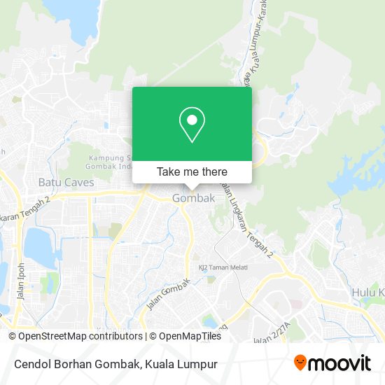 Cendol Borhan Gombak map