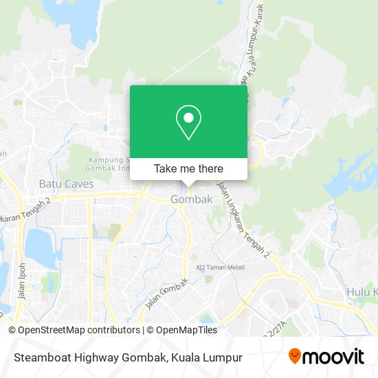 Steamboat Highway Gombak map