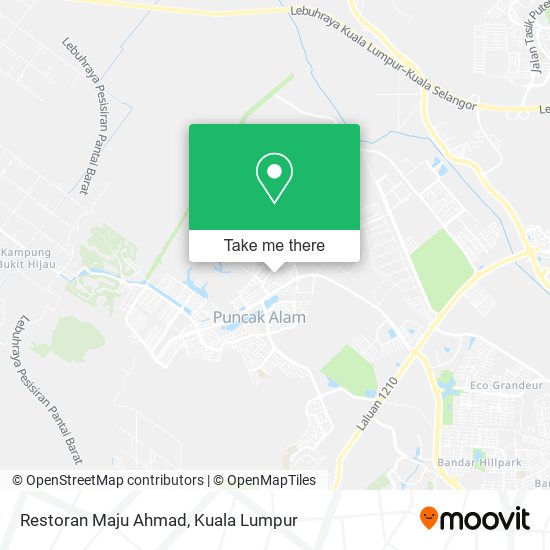 Restoran Maju Ahmad map