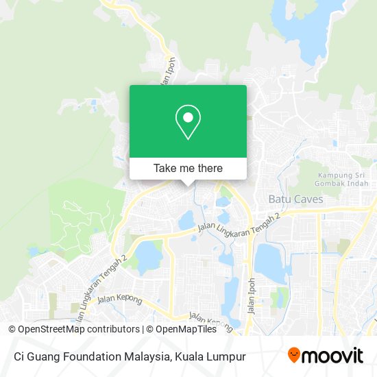 Ci Guang Foundation Malaysia map