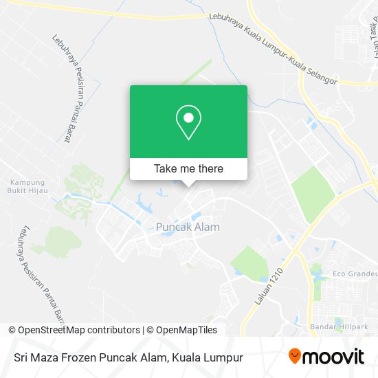 Sri Maza Frozen Puncak Alam map