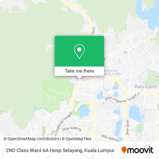 2ND Class Ward 6A Hosp Selayang map