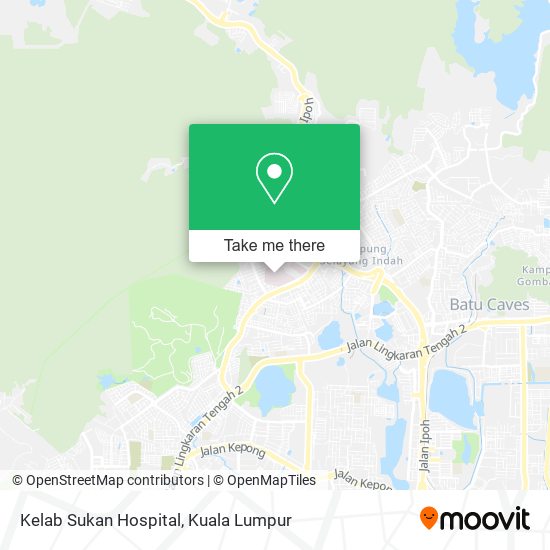 Kelab Sukan Hospital map