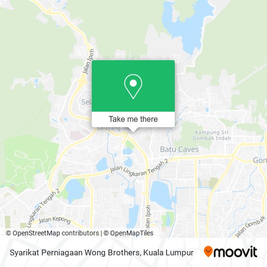 Peta Syarikat Perniagaan Wong Brothers