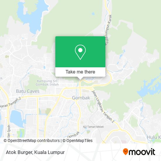 Atok Burger map