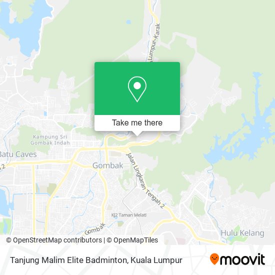 Tanjung Malim Elite Badminton map