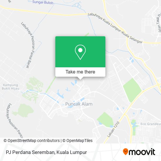 Peta PJ Perdana Seremban