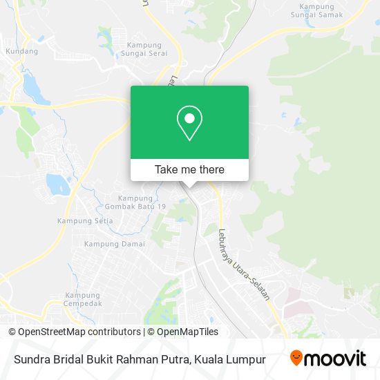 Sundra Bridal Bukit Rahman Putra map