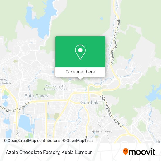 Azaib Chocolate Factory map