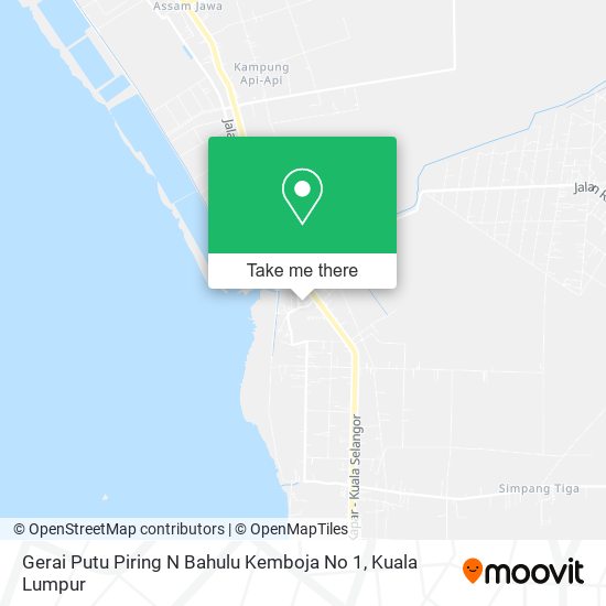 Peta Gerai Putu Piring N Bahulu Kemboja No 1