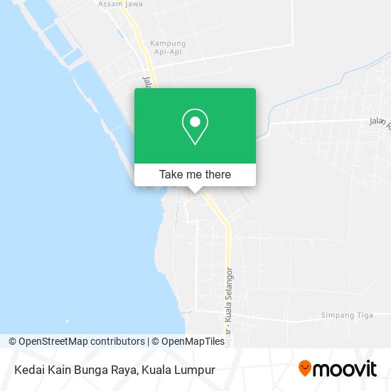 Kedai Kain Bunga Raya map