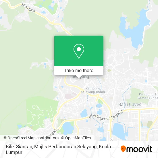 Bilik Siantan, Majlis Perbandaran Selayang map