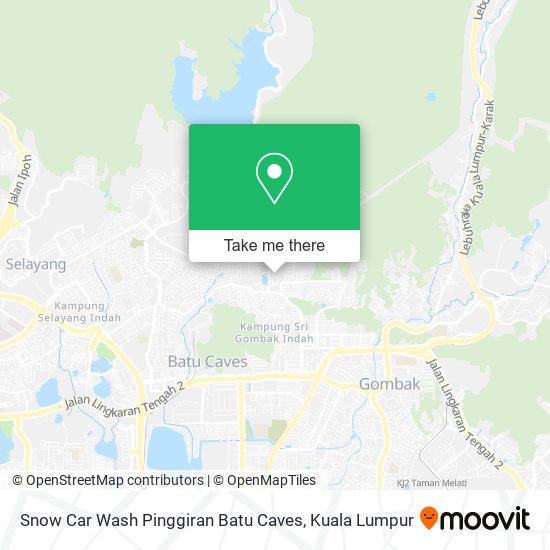 Peta Snow Car Wash Pinggiran Batu Caves