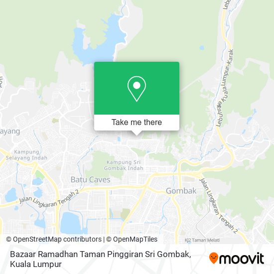 Bazaar Ramadhan Taman Pinggiran Sri Gombak map