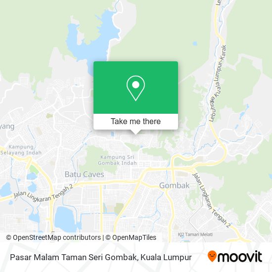 Peta Pasar Malam Taman Seri Gombak