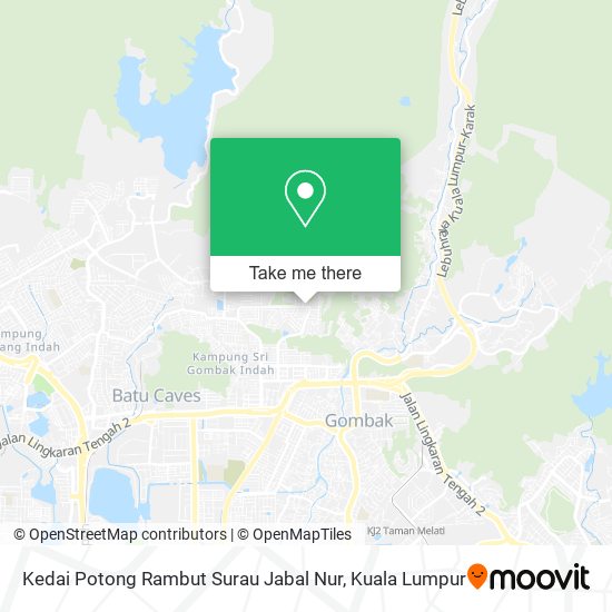 Peta Kedai Potong Rambut Surau Jabal Nur