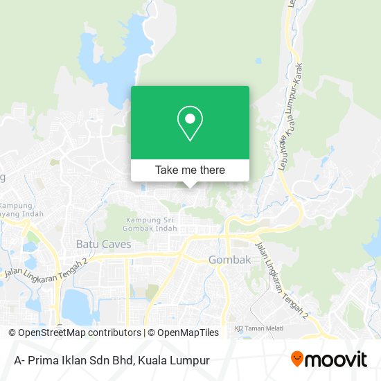 A- Prima Iklan Sdn Bhd map